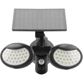 Entac Ηλιακό Φωτιστικό Τοίχου 10W SMD 2 Κεφαλές με Ανιχνευτή Κίνησης